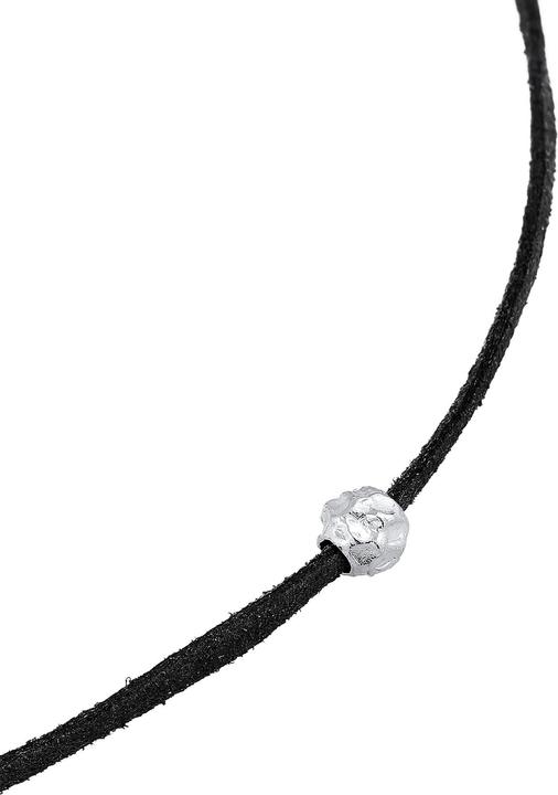 Actual product image Elli Bead, Choker, Ball, Organic (Faux leather, 925 sterling silver, No stone, 36 cm)