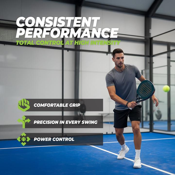 Actual product image Virtufit Fusion Pro Padel Racket - Deep Teal