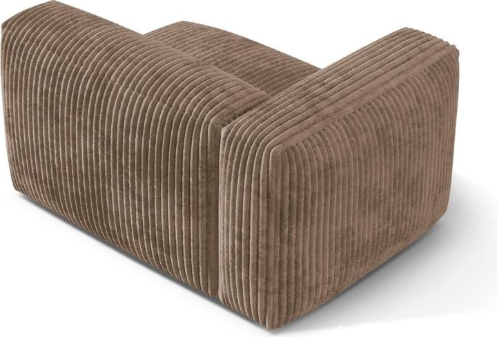 Image du produit Micadoni Chauffeuse Gauche, "Martina", 1 Place, 121x106x75 Fabriqué en Europe (Canapé modulaire, 1 place)