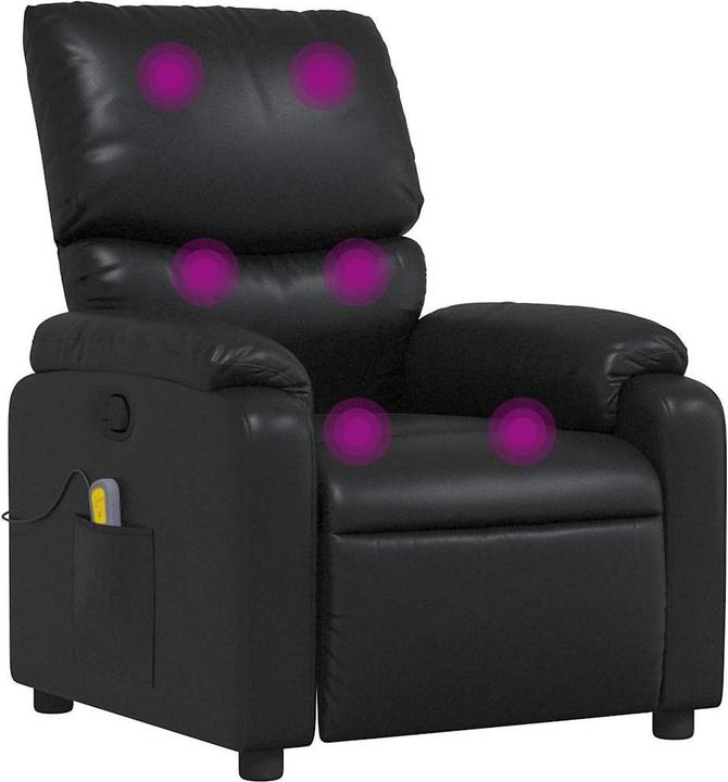 Produktbild vidaXL Massagesessel Schwarz Kunstleder,Farbe: Schwarz,Material