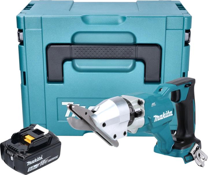 Makita DJS 800 T1J Akku Faserzementschere 18 V Brushless + 1x Akku 5,0 Ah + Makpac - ohne Ladegerät