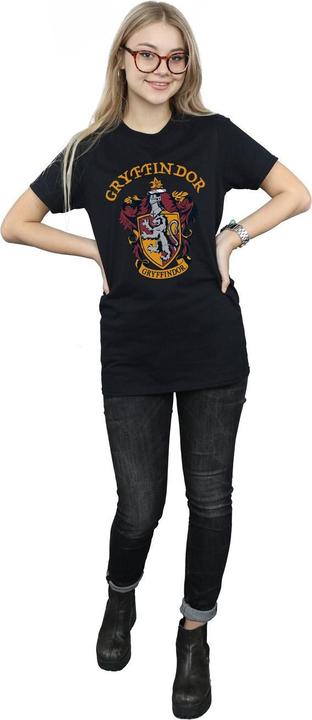 Actual product image Womens/Ladies Gryffindor Cotton Boyfriend T-Shirt (3XL)