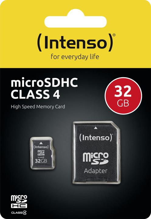 Productafbeelding Intenso microSD Klasse 4 (32 GB, microSDHC)