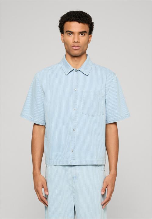 Immagine prodotto Urban Classics Pinstriped Casual Denim Overshirt new light blue washed M (M)