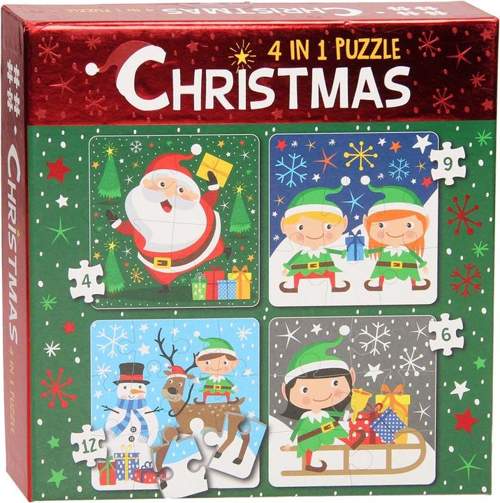 Produktbild Wins Holland 4in1 Puzzle Weihnachten (4 Teile)