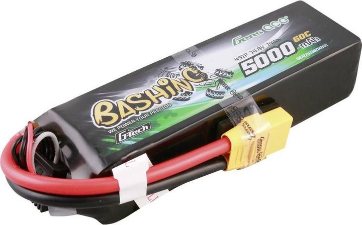 Produktbild Gens Ace G-Tech 5000mAh 14.8V 4S1P 60C Lipo Battery Pack with XT90 Plug-Bashing Series (14.80 V, 5000 mAh)