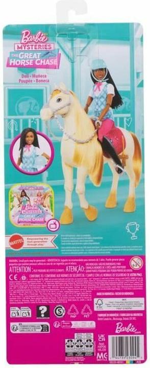 Immagine prodotto Barbie Mysteries: La misteriosa avventura del cavallo" Brooklyn" con costume da equitazione