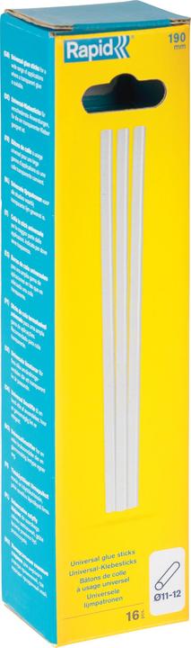 Actual product image Rapid Universal transparent glue sticks Ø12x190mm 16 pieces