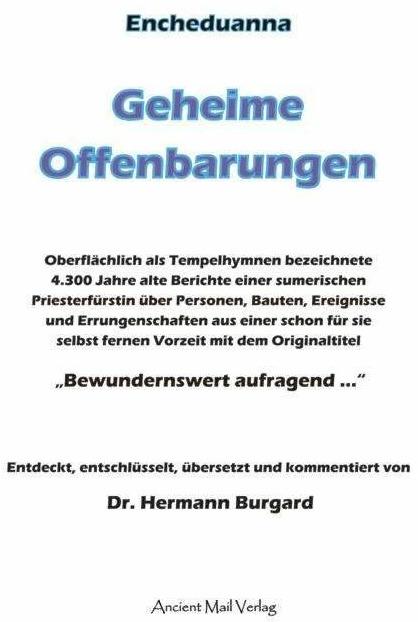 Produktbild Encheduanna - Geheime Offenbarungen (Deutsch, Dr. Hermann Burgard, 2012)