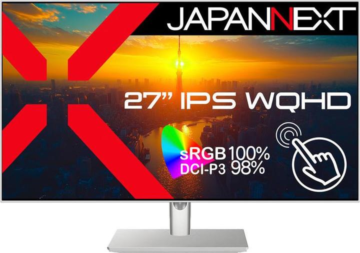 Image du produit Japannext 68,6cm JN-IPS27WQHDR-C65W-FLD-T HDMI/DP Touch WQHD (2560 x 1440 pixels, 27")