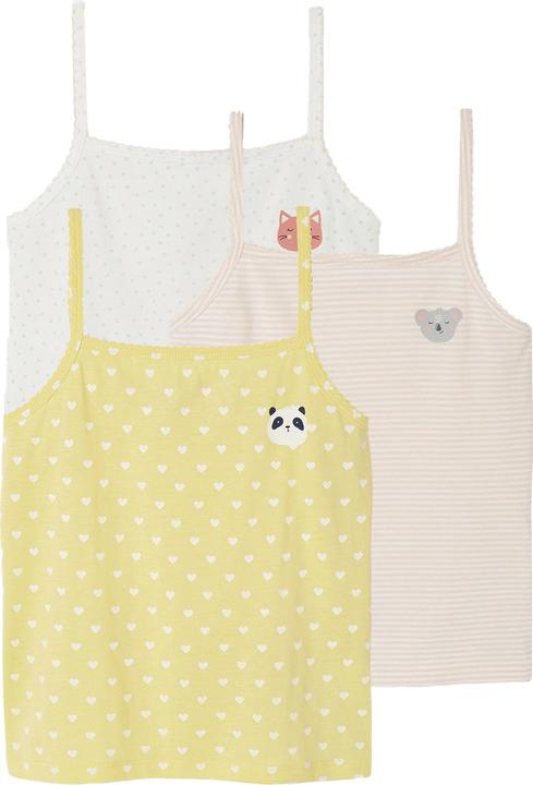 Actual product image Vertbaudet 3er-Pack Mädchen Unterhemden aus Baumwolle (140)