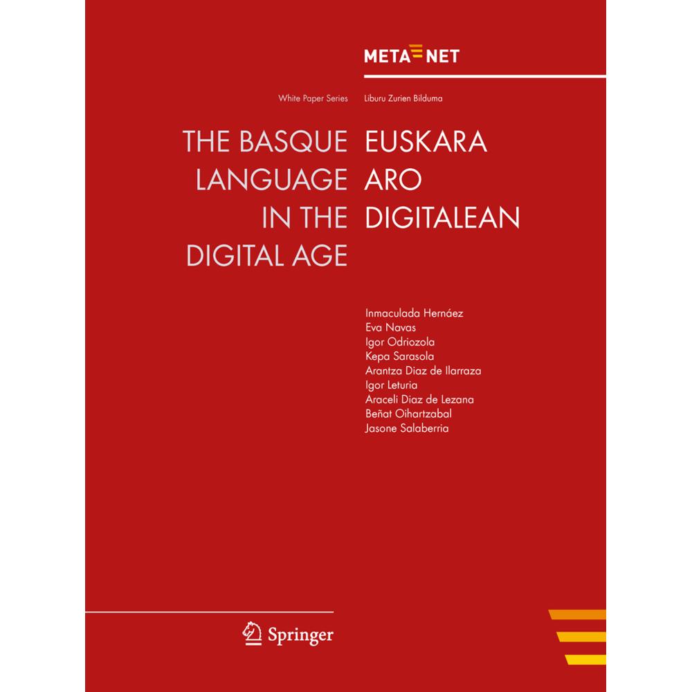 Thumbnail - The Basque Language in the Digital Age, Fachbücher von Hans Uszkoreit, Georg Rehm