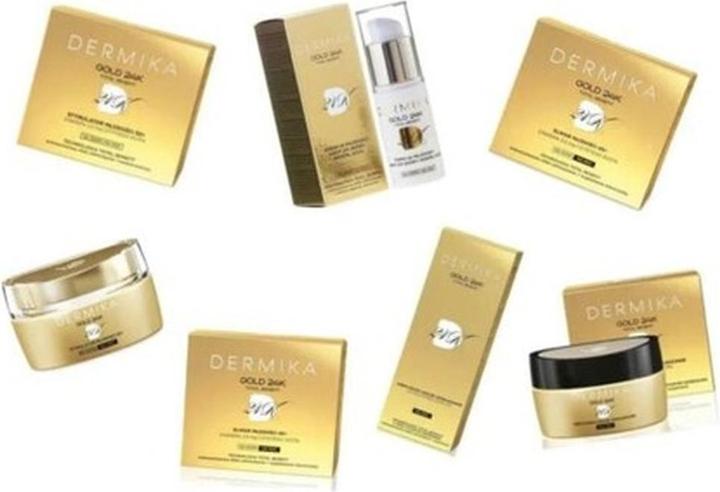 Dermika Gold 24K Total Benefit Luxury Day And Night Eye Cream 15Ml (Augenpflege Crème, 15 ml, Tag + Nacht)