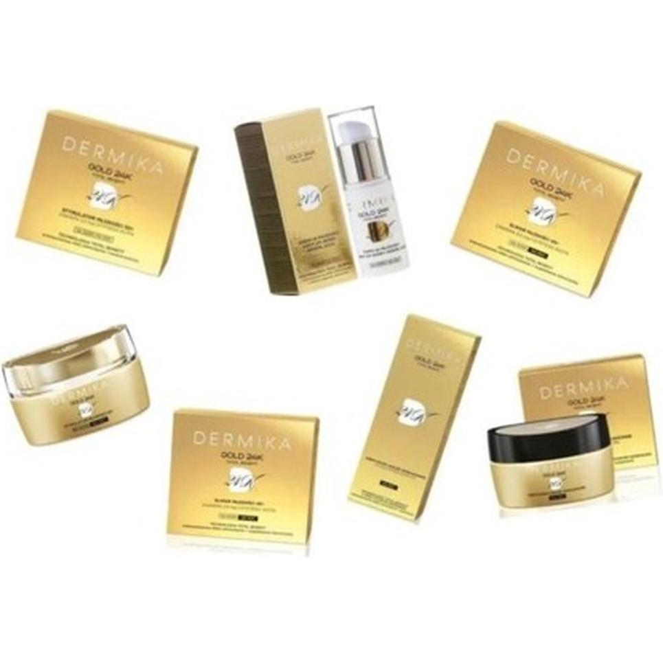 Dermika, Set regalo bellezza, Siero giorno e notte Luxury Gold 24K Youth Activator Luxury 3D 60G (Set per la cura del viso)