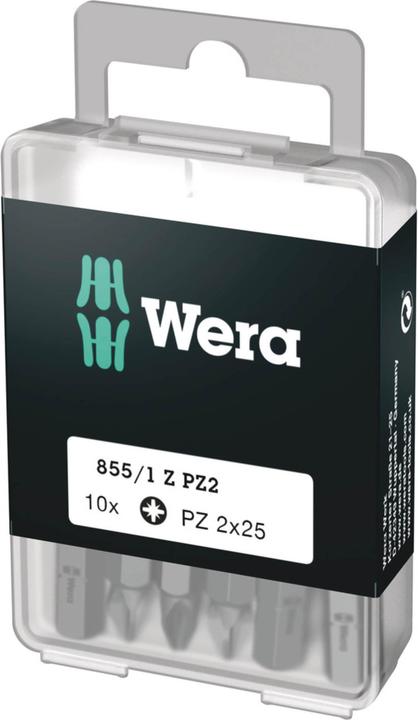 Produktbild Wera 855/1 Z PZ 3 x 25 mm DIY-Box (1=10) (Kreuz Pozidriv PZ)