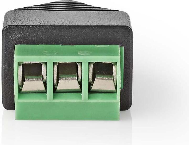 Produktbild Nedis CCTV Security Connector 3-Way Terminal Block 3.5mm Jack Male Male Black/Green