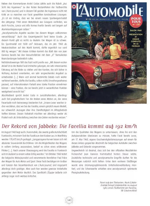 Produktbild Facel Vega (Deutsch, Amicale Facel Véga, Jean-Paul Chambrette, 2016)