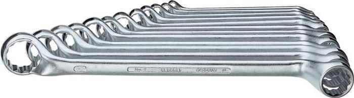 Actual product image Gedore 2-120 Double ended ring spanner set 12 pcs 6-32 mm (32 mm, 18 mm, 12 mm, 20 mm, 19 mm, 27 mm, 15 mm, 25 mm, 6 mm, 21 mm, 7 mm, 14 mm, 11 mm, 8 mm, 10 mm, 30 mm, 23 mm, 26 mm, 13 mm, 17 mm, 28 mm, 9 mm, 16 mm, 24 mm, 29 mm, 31 mm, 22 mm)