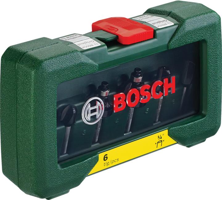 Produktbild Bosch Professional Zubehör HM-Fräser-Set mit 1/4-Zoll Schaft, 6-teilig