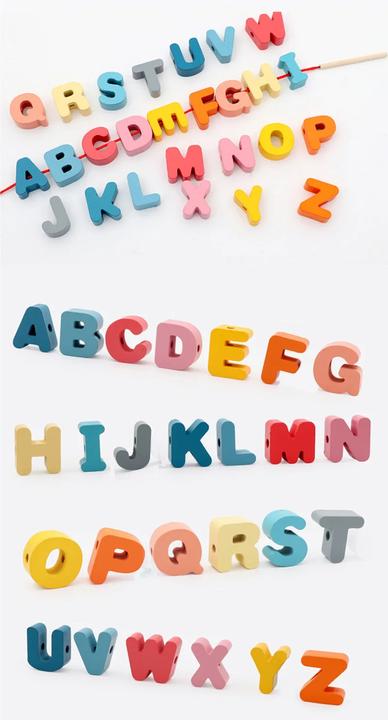 Immagine prodotto Activity Board Giocattolo in legno per bambini perline in legno fai da te per bambini animali cartone animato