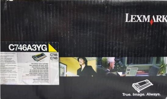 Actual product image Lexmark Toner yellow Orig.No. C746A3YG (Y)