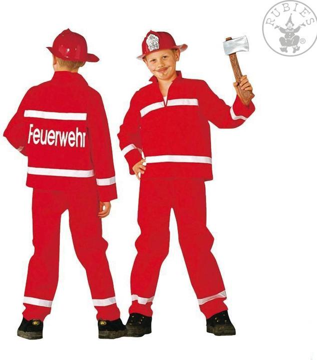 Immagine prodotto Rubies Costume da vigile del fuoco per bambini (128)