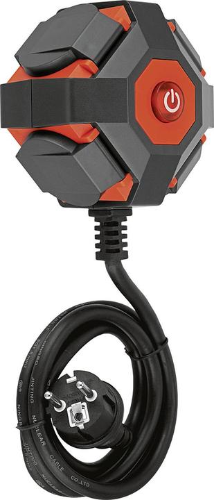 Produktbild REV PowerGlobe Steckdosenwürfel 4xSchutzkontakt 1,4m (1.40 m)
