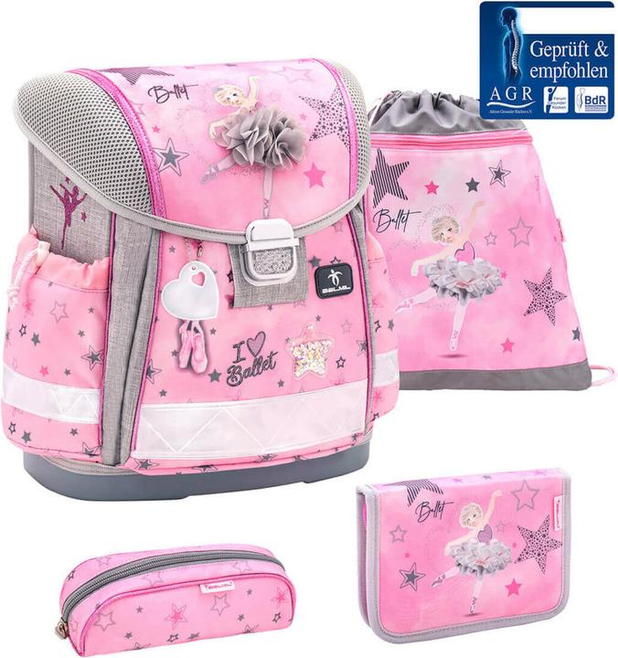 Belmil CLASSY zaino scuola 4 pezzi Ballet Light (19 l)