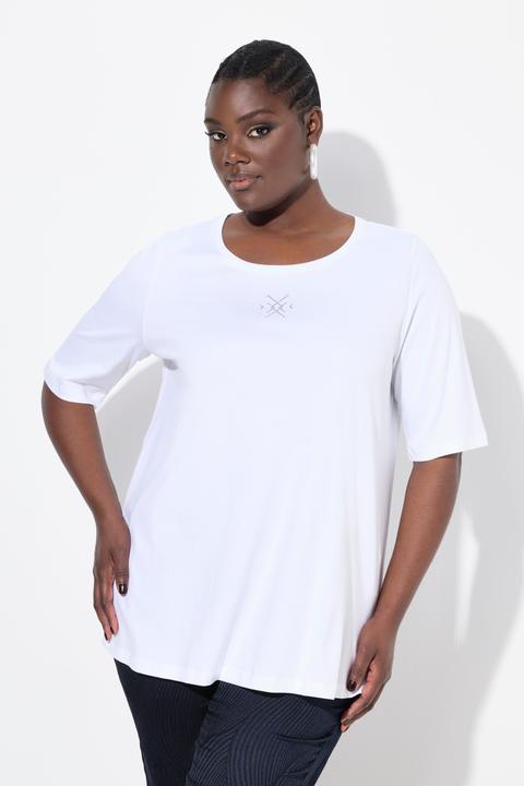Produktbild Ulla Popken T-Shirt, Ziersteine, A-Linie, Rundhals, Halbarm (42, 44)
