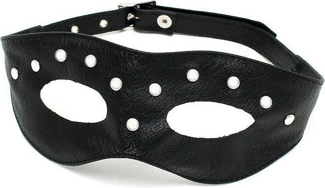Actual product image Rimba Open eye mask decorated with studs