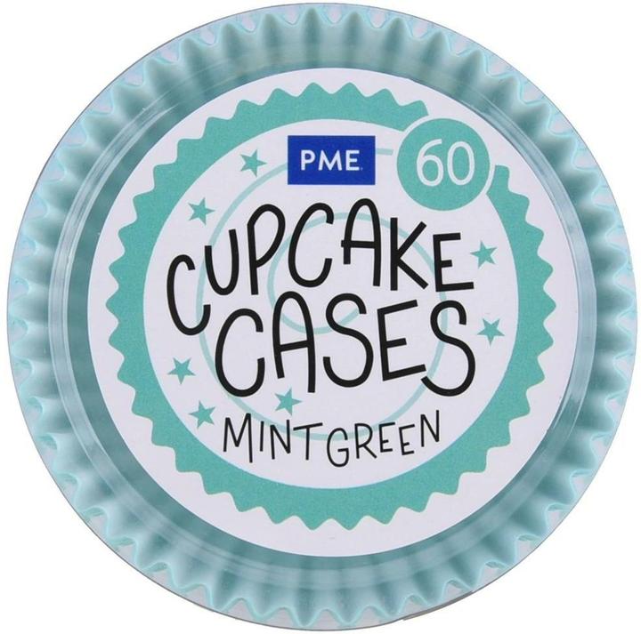Image du produit PME Moule à cupcakes vert menthe, 60 pièces (5 cm)