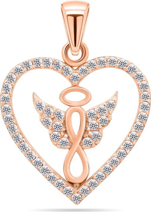 Produktbild Brilio Silver - Playful bronze pendant with zircons PT20R