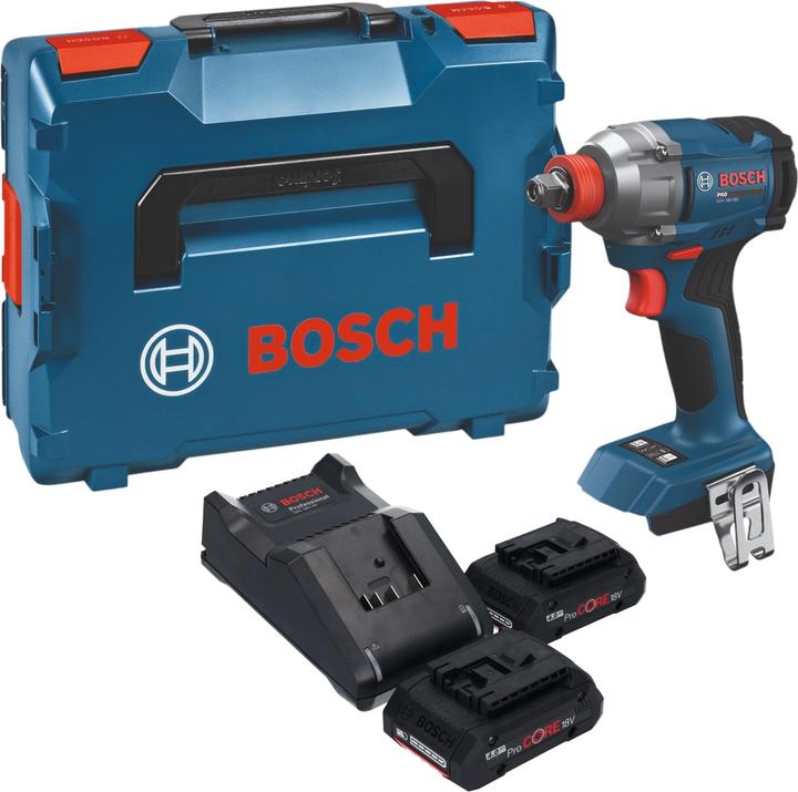 Produktbild Bosch Professional Bosch GDX 18V-285 Professional Akku Drehschlagschrauber 18 V 285 Nm + 2x ProCORE Akku 4,0 Ah + (Schlagschrauber)