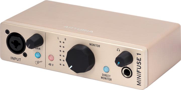 Actual product image Arturia MiniFuse 1 Champagne (6.3mm jack)
