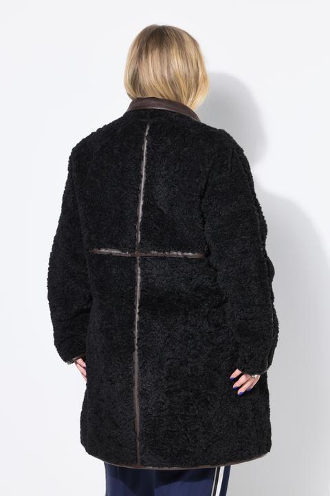 Actual product image Studio Untold FakeFur-Mantel, A-Line, Webpelz, Ziernähte