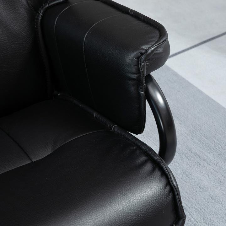 Immagine prodotto Homcom Poltrona relax con funzione reclinabile e sgabello
