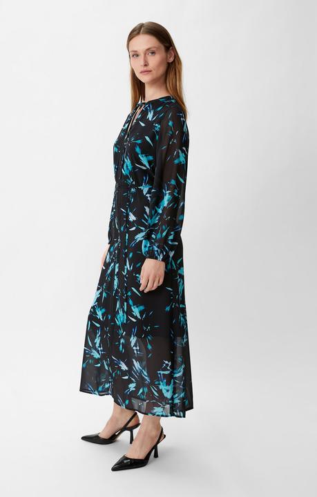 Produktbild Comma Kleid Chiffonkleid mit Stoffgürtel (36)