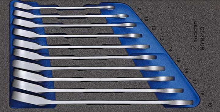 Productafbeelding Gedore CT17 UR set steeksleutels ringratel omkeerbaar in CT-module (10 mm, 15 mm, 19 mm, 7 mm, 8 mm)