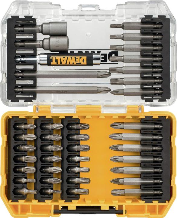 Actual product image DeWalt nozzle set 40 pcs (DT70702QZ) (Cross Phillips PH M1, Cross Phillips PH M2, Cross Phillips PH M3, Cross Pozidriv PZ M2, Cross Pozidriv PZ M3, Hexagon socket TX M10, Hexagon socket TX M15, Hexagon socket TX M25, Hexagon socket TX M30)