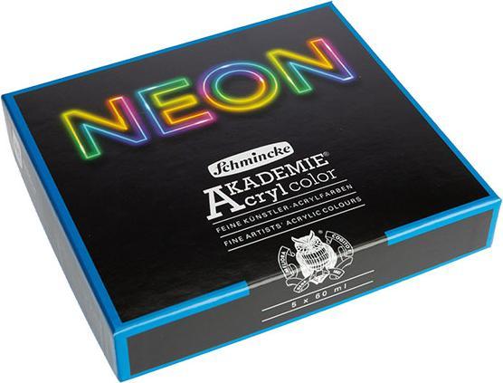 Produktbild Schmincke Acryl Akademie Neon Acrylcolor 5er Set (500 ml)
