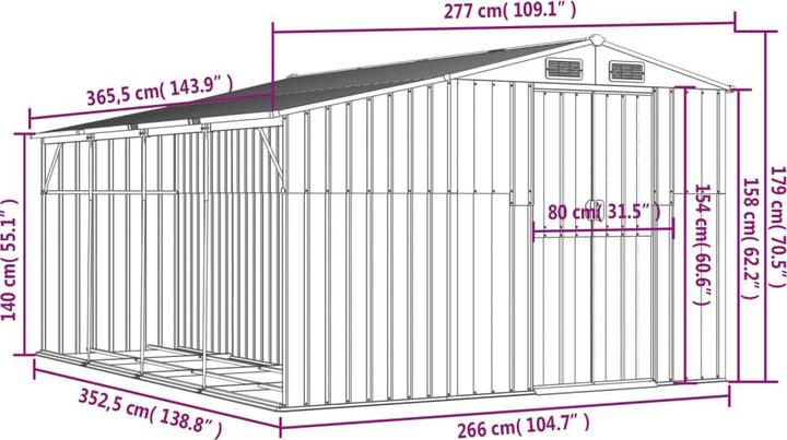 Produktbild vidaXL Gartenhaus