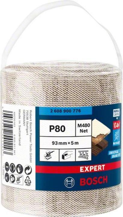 Produktbild Bosch Professional Zubehör EXPERT M480 Schleifnetzrolle, 93 mm, 5 m, G 80 (80)