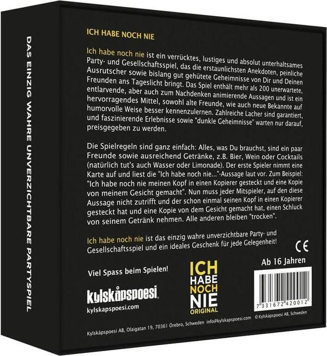 Actual product image I Have Never (German)