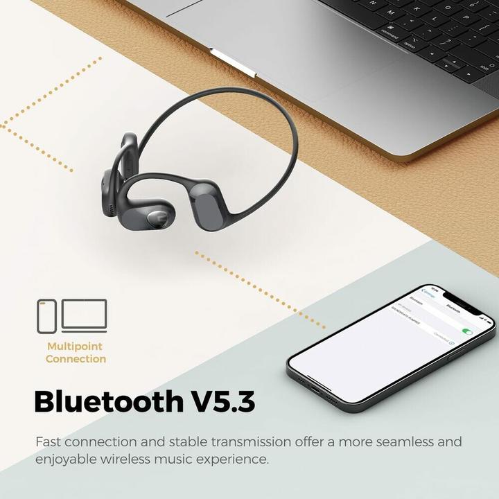 Actual product image Soundpeats RunFree Sport wireless earbuds black (ANC, 14 h, Wireless)