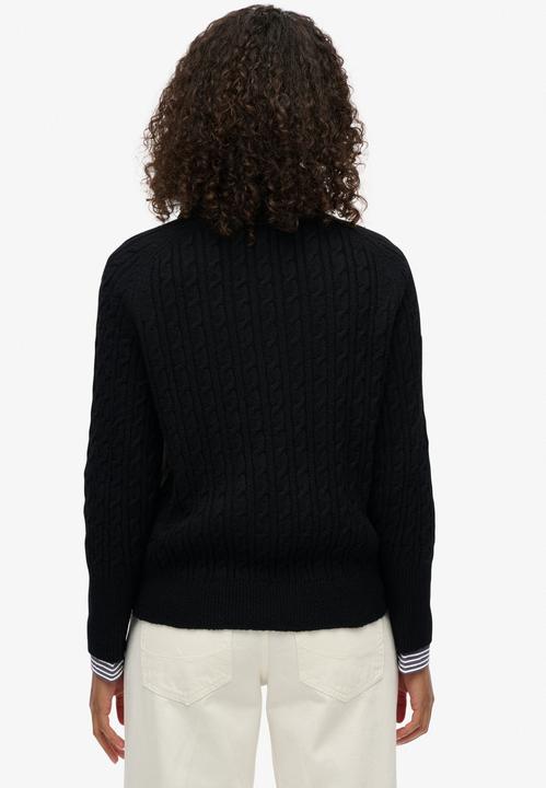 Produktbild Superdry Pullover mit gebürstetem Zopfmuster für Damen (L)