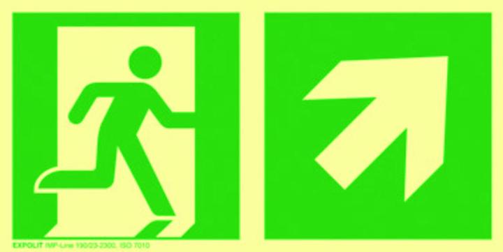 Energy Label Werkstarck Photoluminescent rescue signs EXPOLIT IMP-LINE
