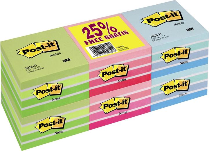 Image du produit Post-it Cube coloré (76 x 76 mm)