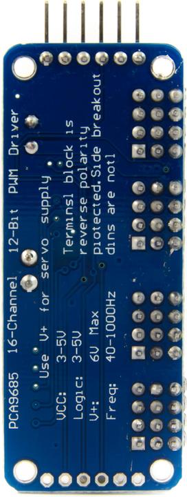 Actual product image Purecrea 16-channel PWM / Servo driver I2C (PCA9685)