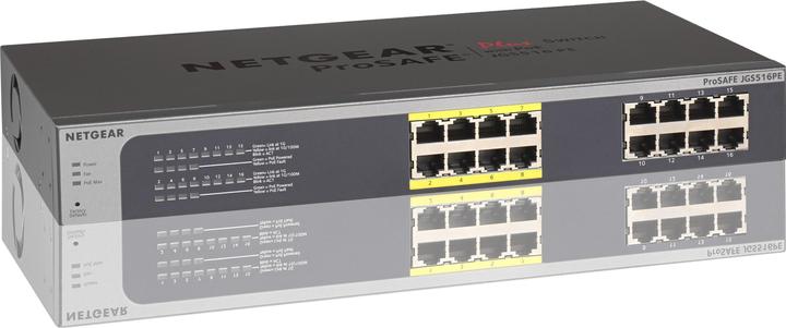 Actual product image Netgear Jgs516pe-100eus (16 ports)