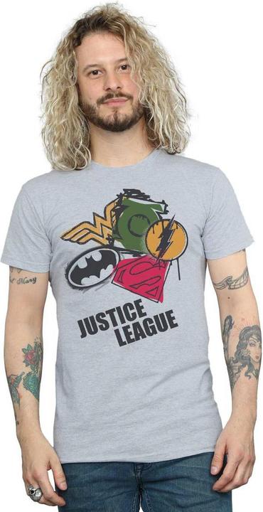 Produktbild Justice League Spray Logos TShirt (L)
